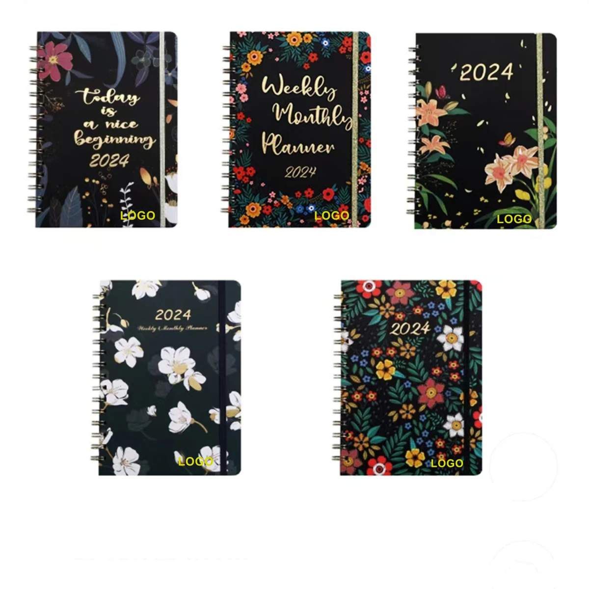 2024 Weekly Monthly Planner Spiral Notebook 1