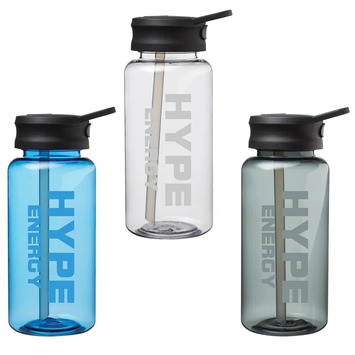 Sports Plastic Water Bottle - Spout Lid, 34 Oz. 1