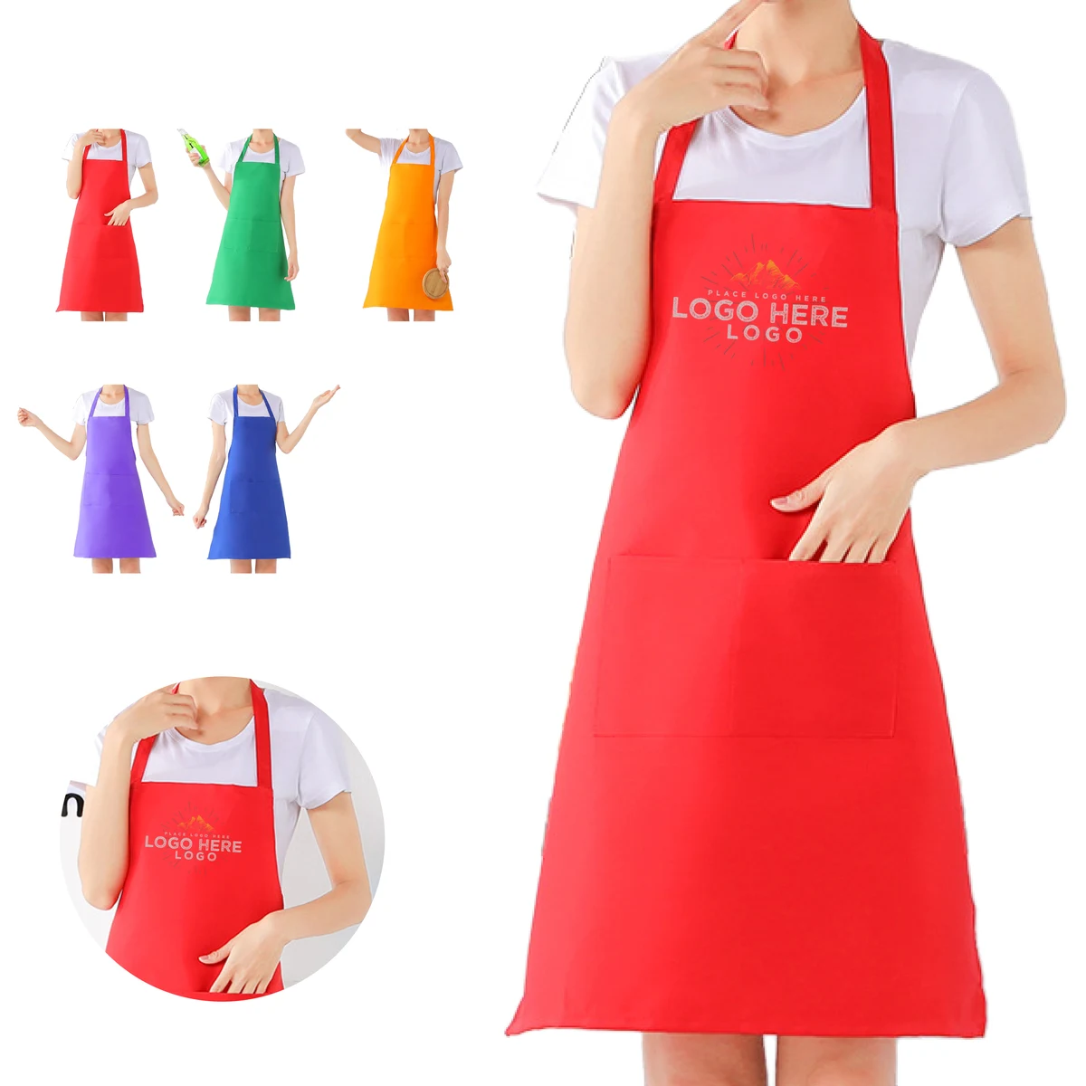 MOQ 100 Durable Butcher Apron with Multiple Pockets 1