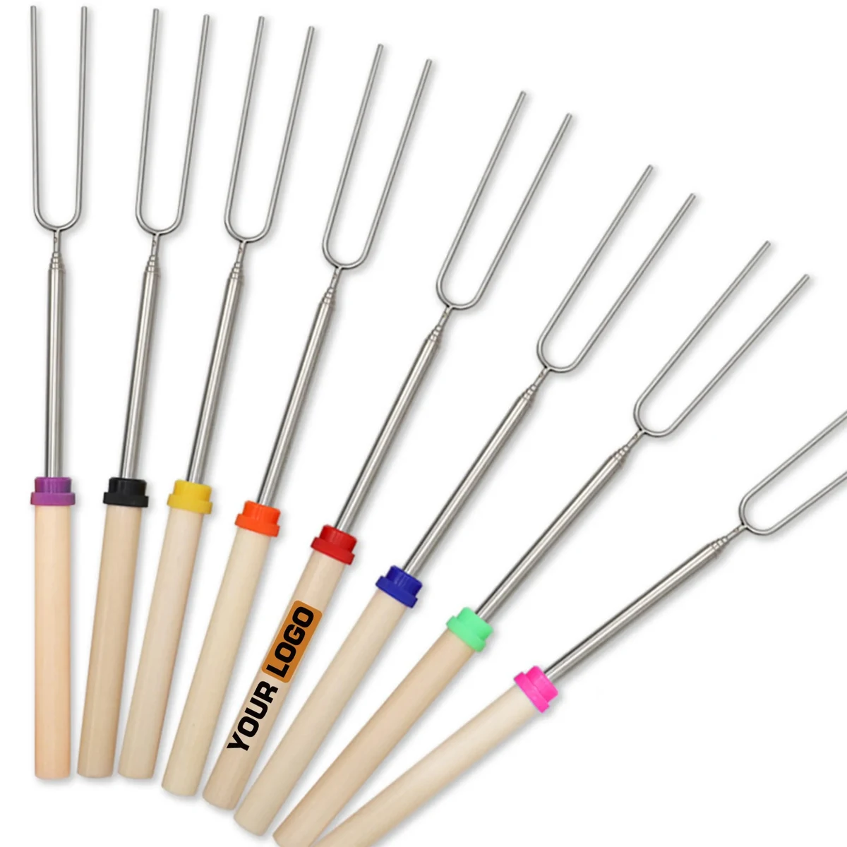 Retractable Barbecue Fork 1