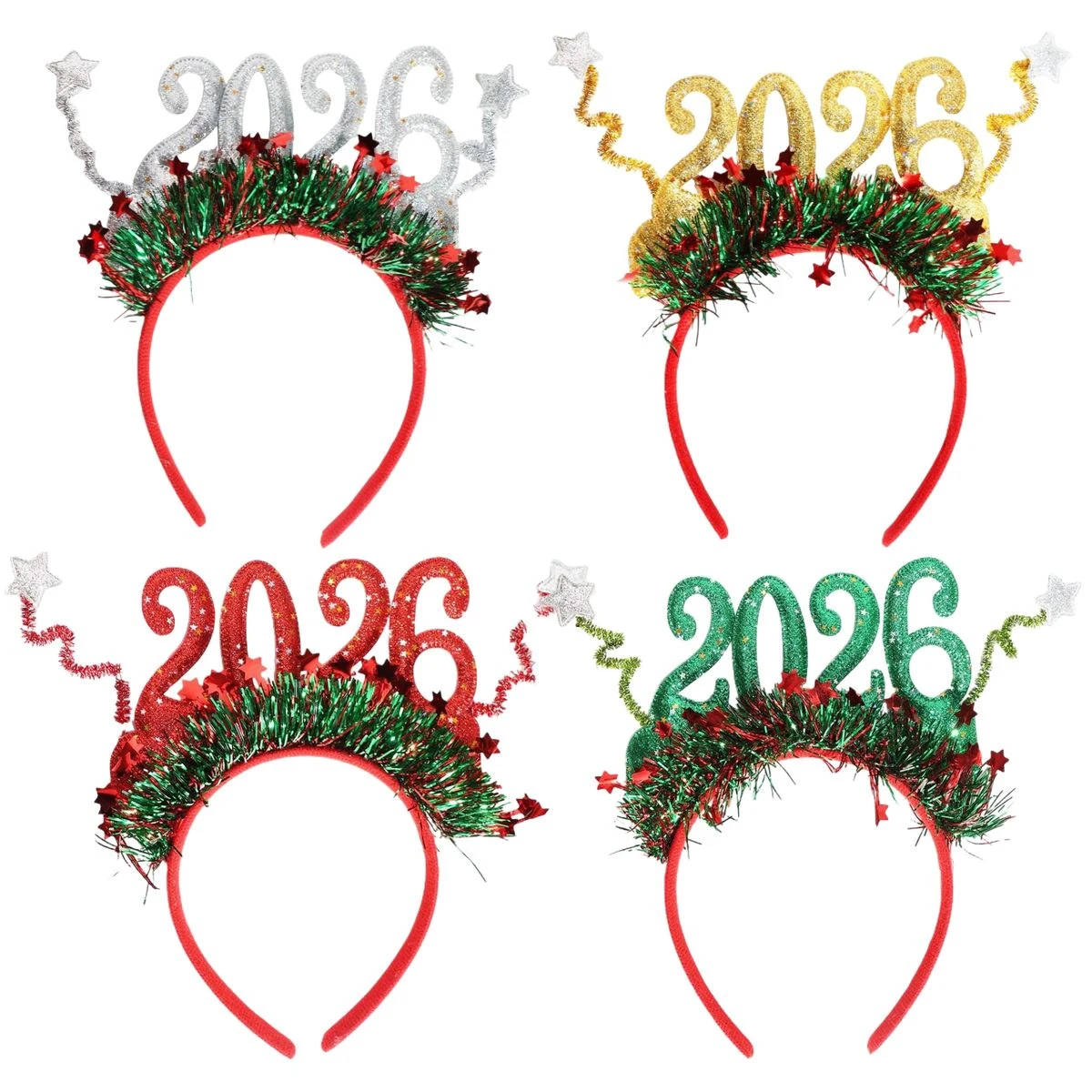2026 New Year Festive Decor Headband 1