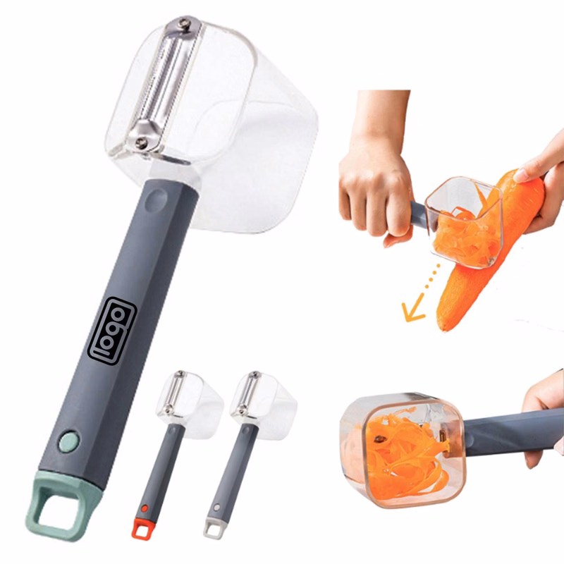 Stainless Steel Peeler With Storage