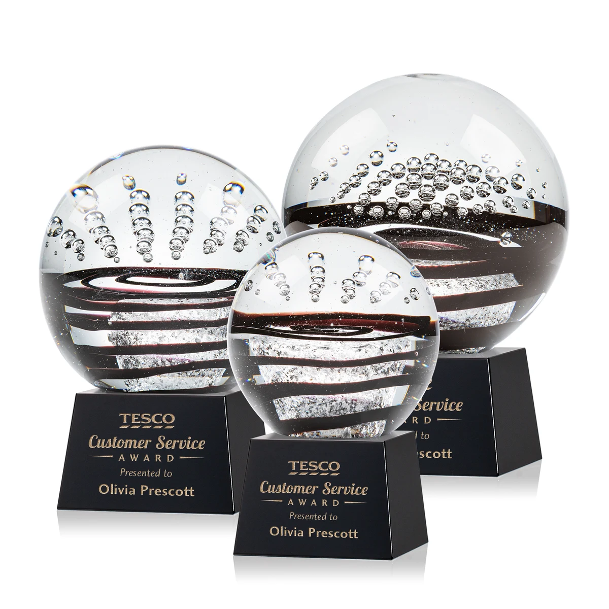 Serenity Award on Robson Base - Black 1