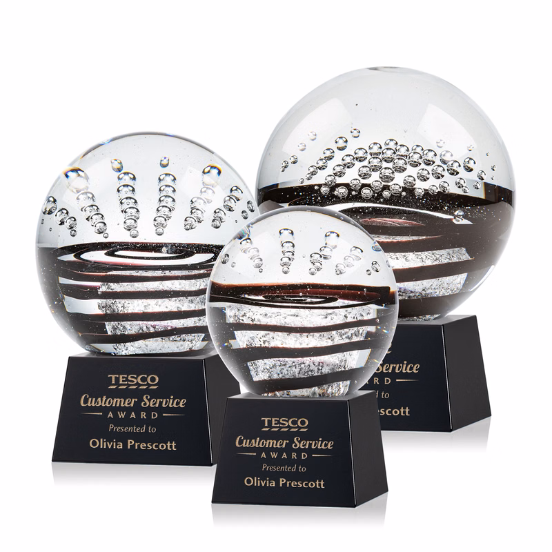 Serenity Award on Robson Base - Black