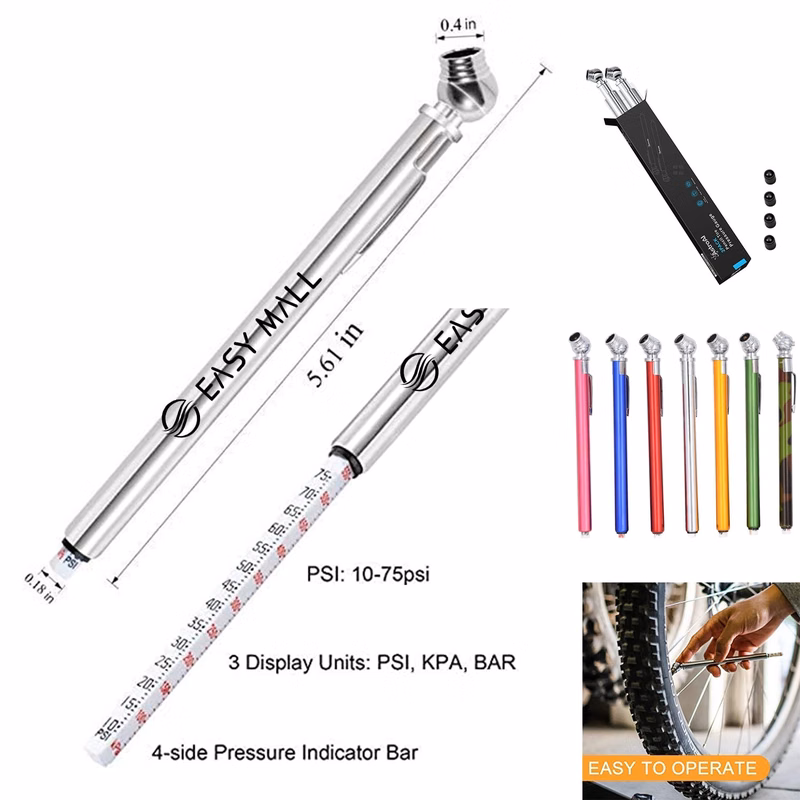 Metal Car Pen Shape Tire Pressure Gauge