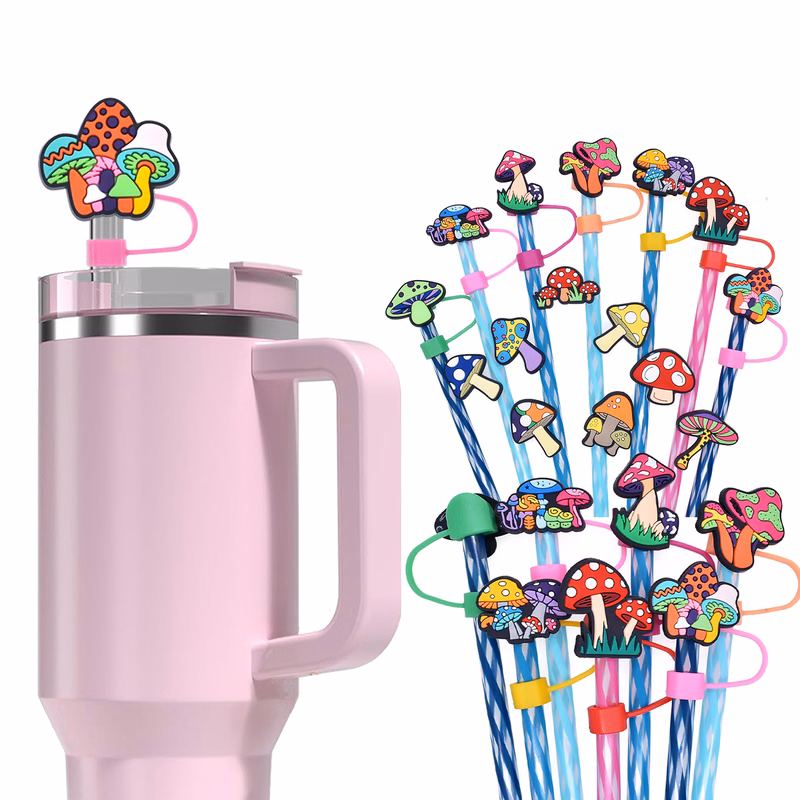 PVC Cup Straw Decoration