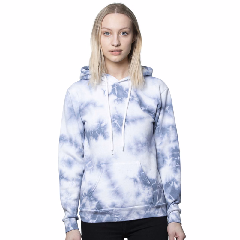 USA Made Unisex Cloud Tie Dye Pullover Hoodie