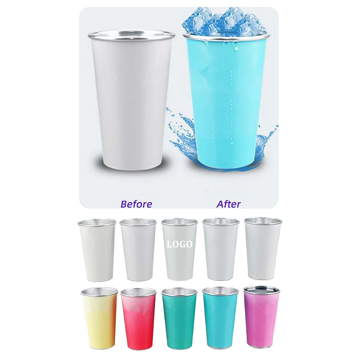 Color-changing Aluminum cup 1