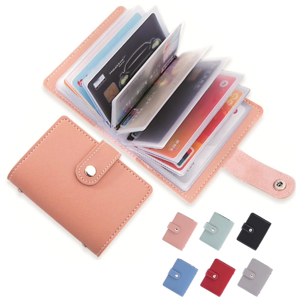 Solid Color Protective Card Holder 1