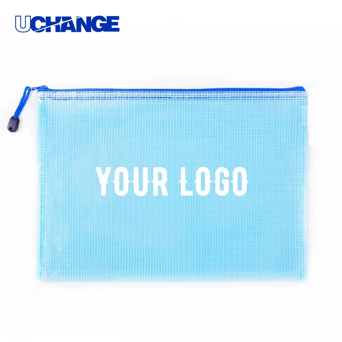 A4 Double Layer Mesh Zipper File Bag 1