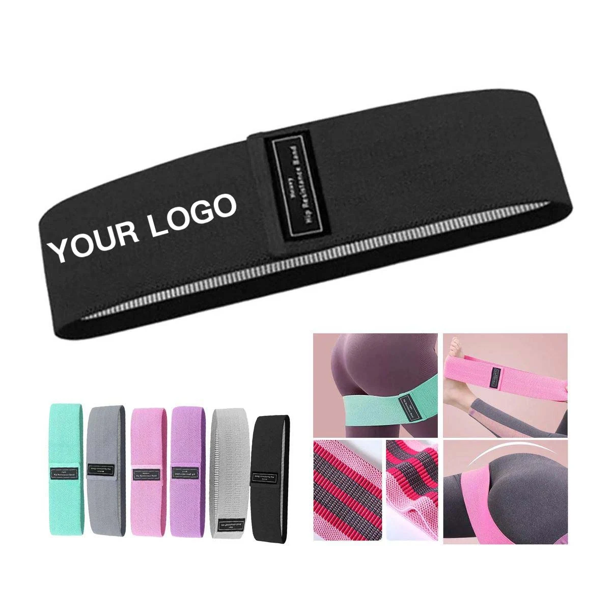 Polyester Resistance Band Set with Three Levels 1