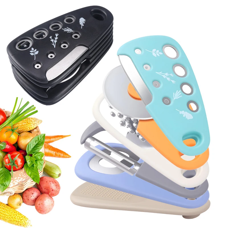 Compact 6-in-1 Kitchen Gadget Set w/ Stainless Steel Blades 1