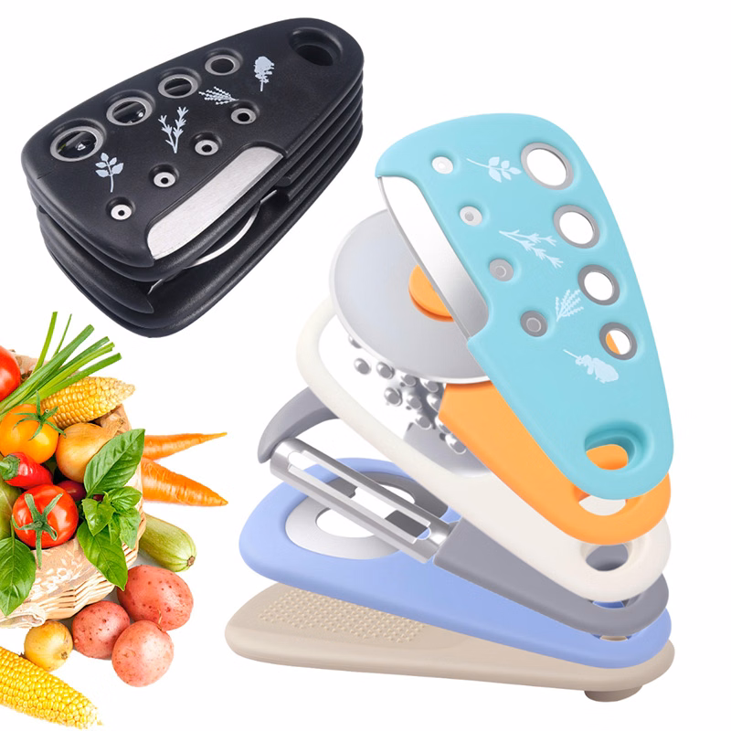 Compact 6-in-1 Kitchen Gadget Set w/ Stainless Steel Blades
