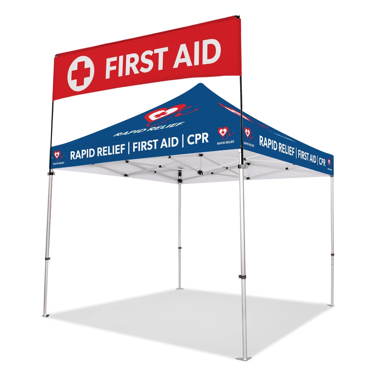 10ft x 10ft Custom Canopy Tent w/ Billboard Banner 1