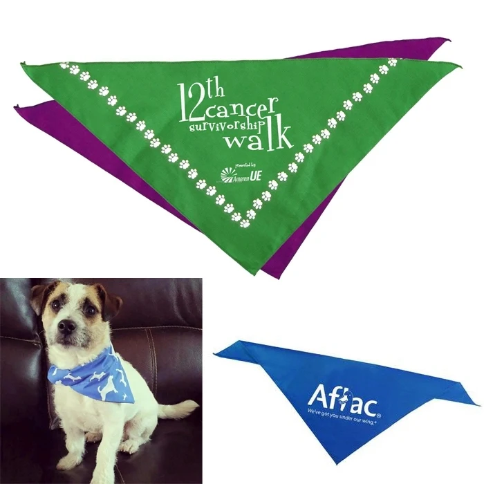 SMALL PET BANDANA - 14" x 14" x 19" 1