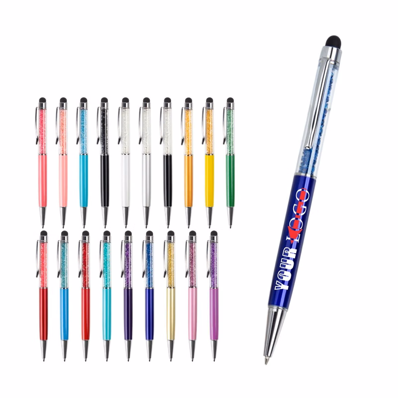 Crystal Ballpoint Screen Touch Stylus Pen