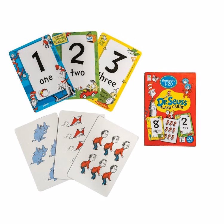Dr. Seuss' Flashcards - 4 Learning Packs 40 Cards per Pack