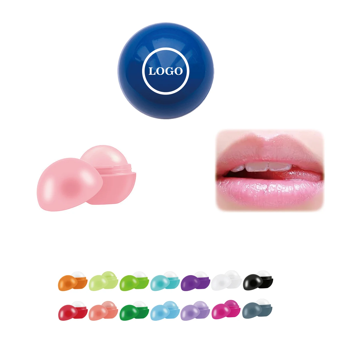 Ball Shaped Lip Balm 1