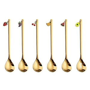 Fruits Charms Pendant Dessert Coffee Spoon 1