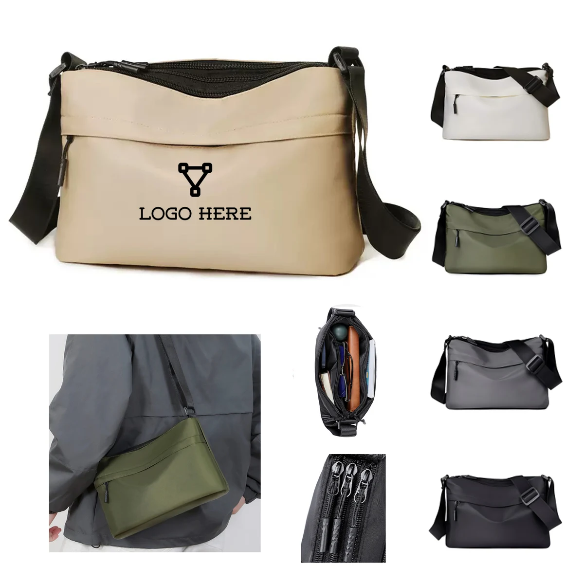 Lightweight Oxford Cloth Shoulder Bag 1