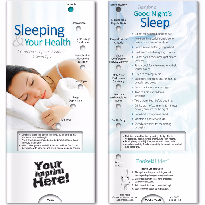 Pocket Slider - Sleeping and Your Health