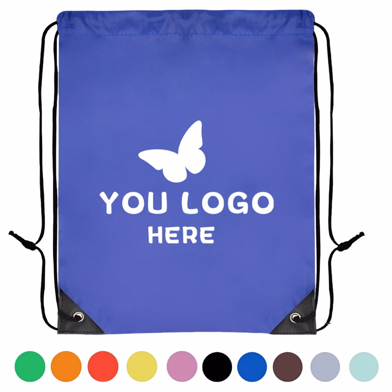Polyester Sports Drawstring Backpack MOQ 50