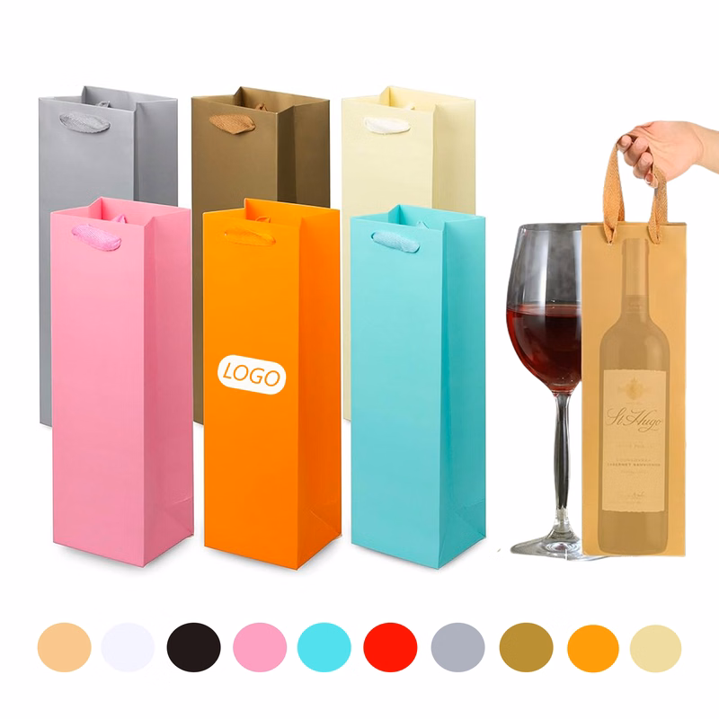 Colorful Wine Gift Bag With Handle