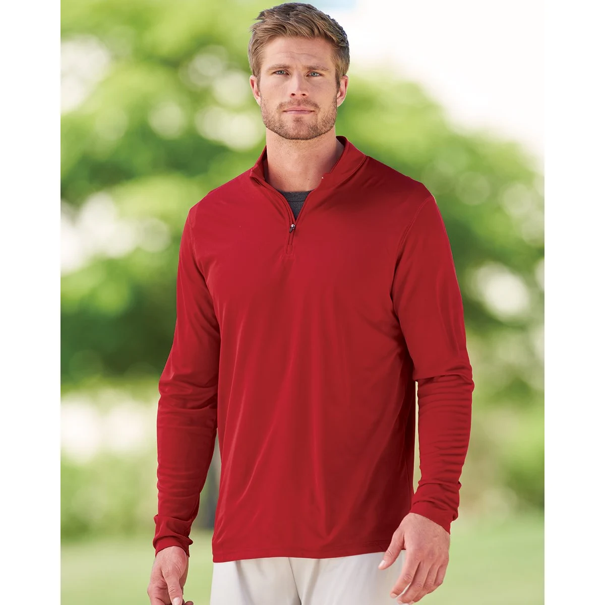 Men's Attain Color Secure® Performance Quarter-Zip Pullover - 2785 1