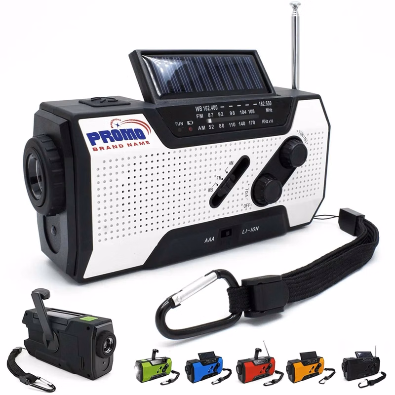 Emergency Weather Radio with 2000mAh Portable Power Bank