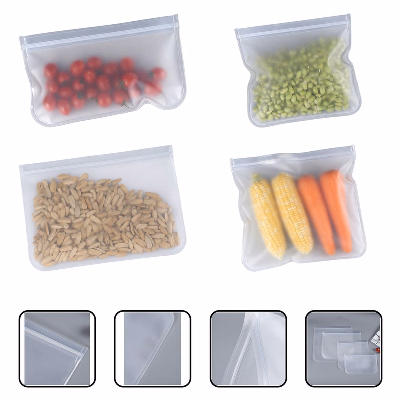 Leak-Resistant Zipper Food Pouch
