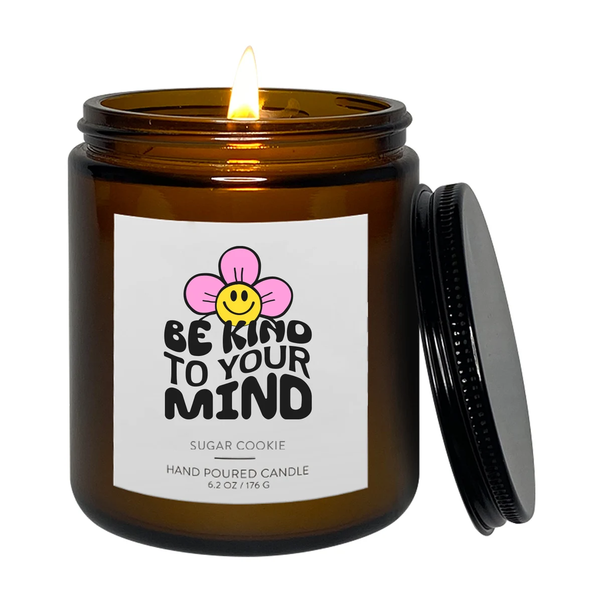 8 oz. Radiance Amber Candle with Lid 1