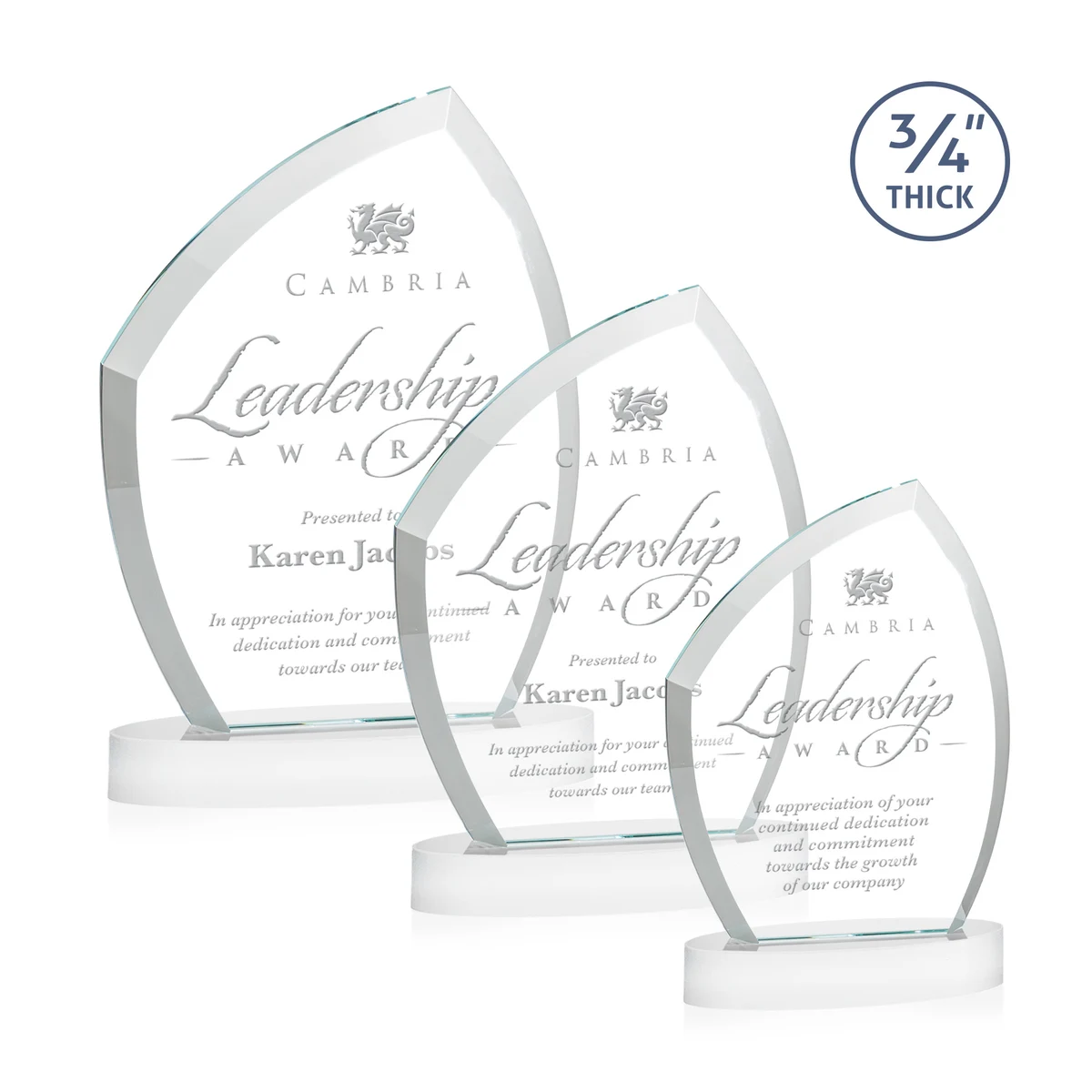 Daltry Award on Alberton Base - White 1