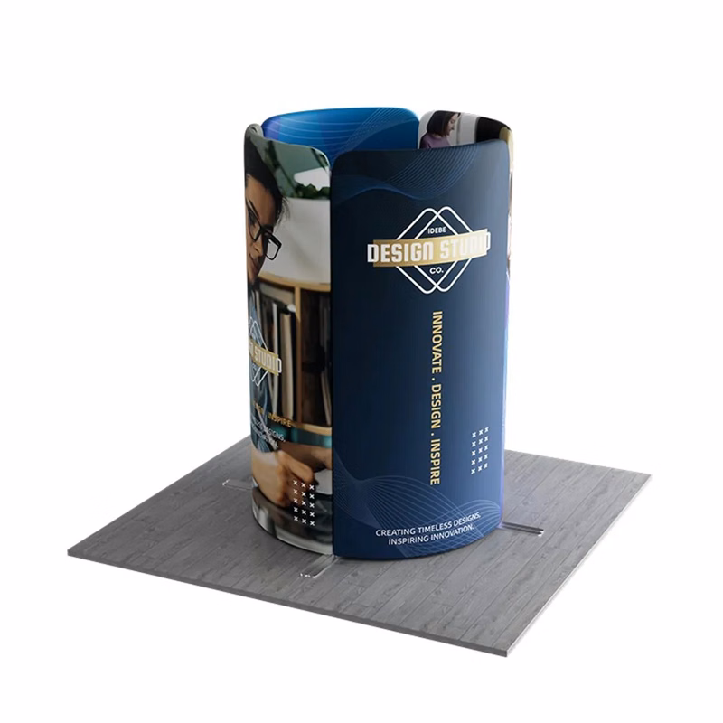 6.5ft Magnetic Modular Fabric Display - Tower Island Shape