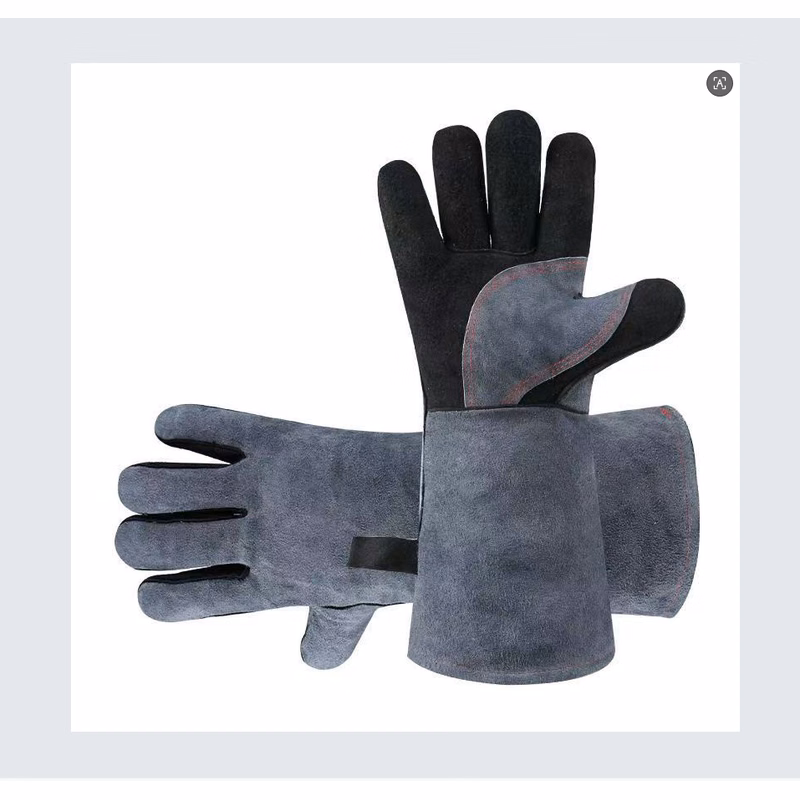 16" Heat Resistant Leather Welding and Fireplace Gloves