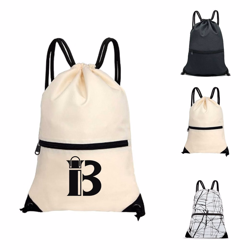 Durable Polyester Drawstring Gym Bag– Swim & Basketball