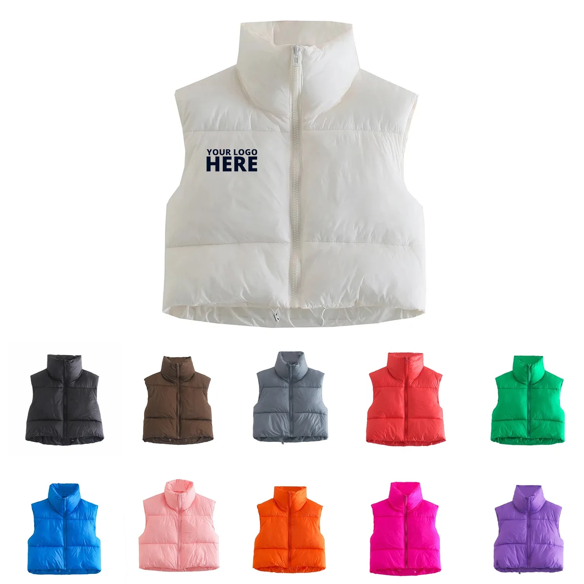 Women's Winter Crop Vest 1