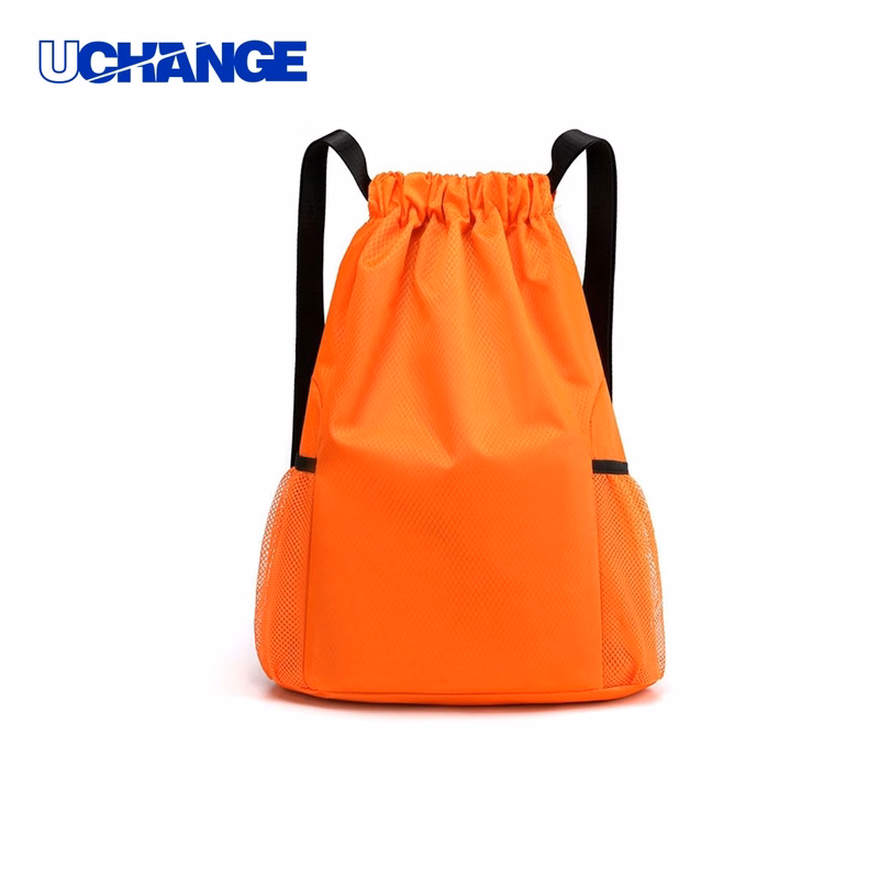 Oxford Drawstring Backpack Bag High Density with Side Pockets