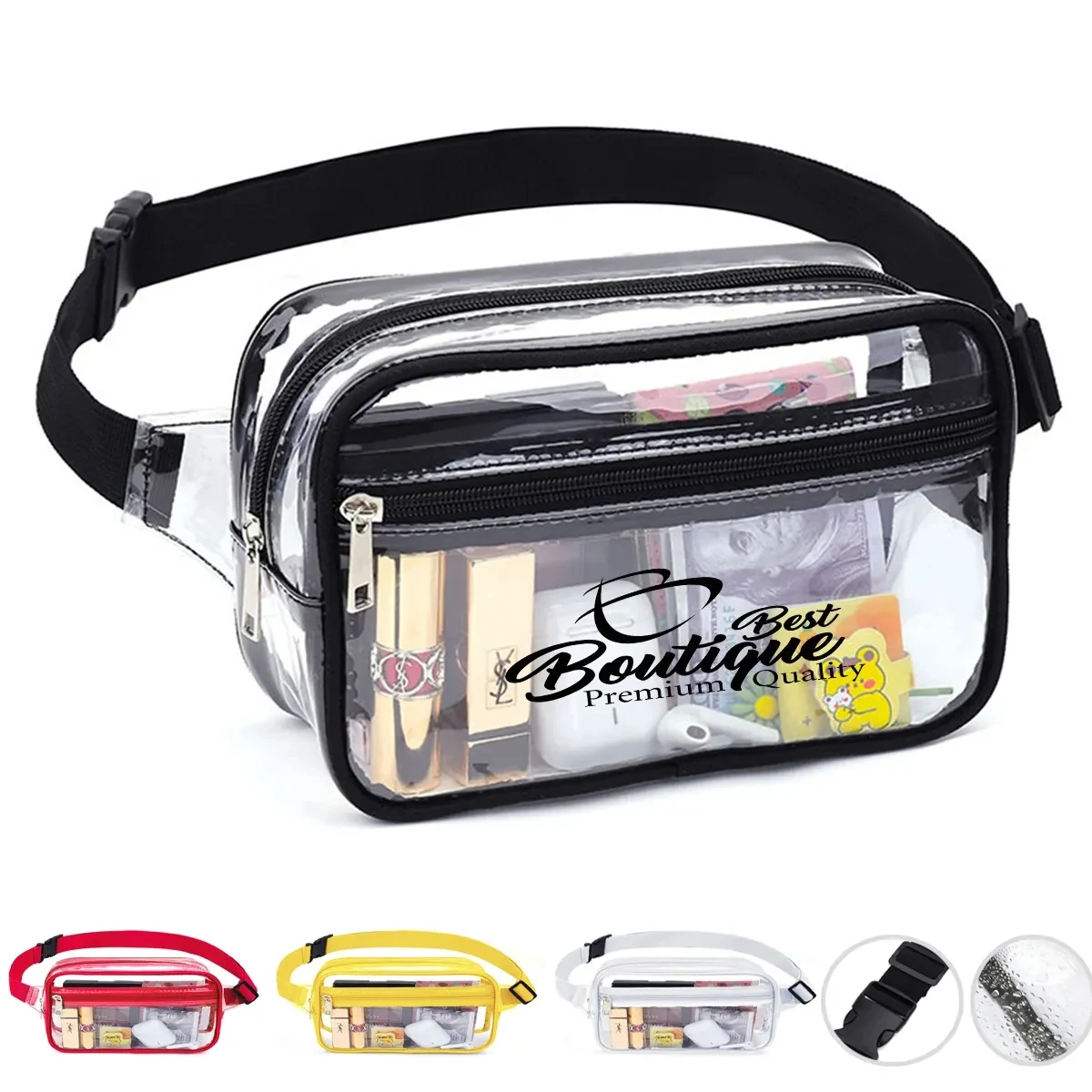Stadium Approved Clear Fanny Pack Waterproof Belt Bag 1