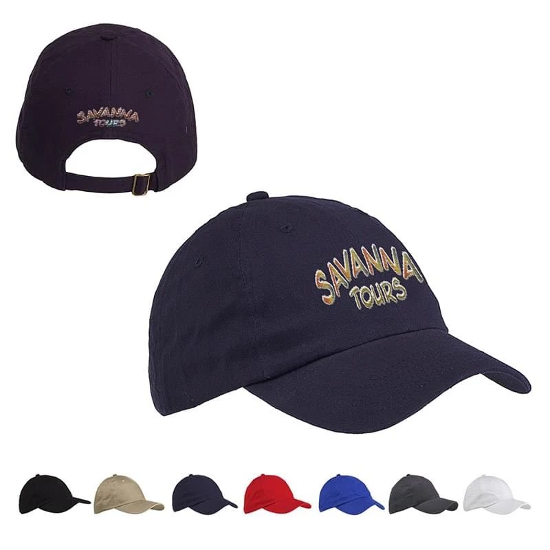 6-Panel Brushed Twill Cap 1
