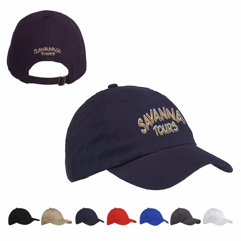 6-Panel Brushed Twill Cap