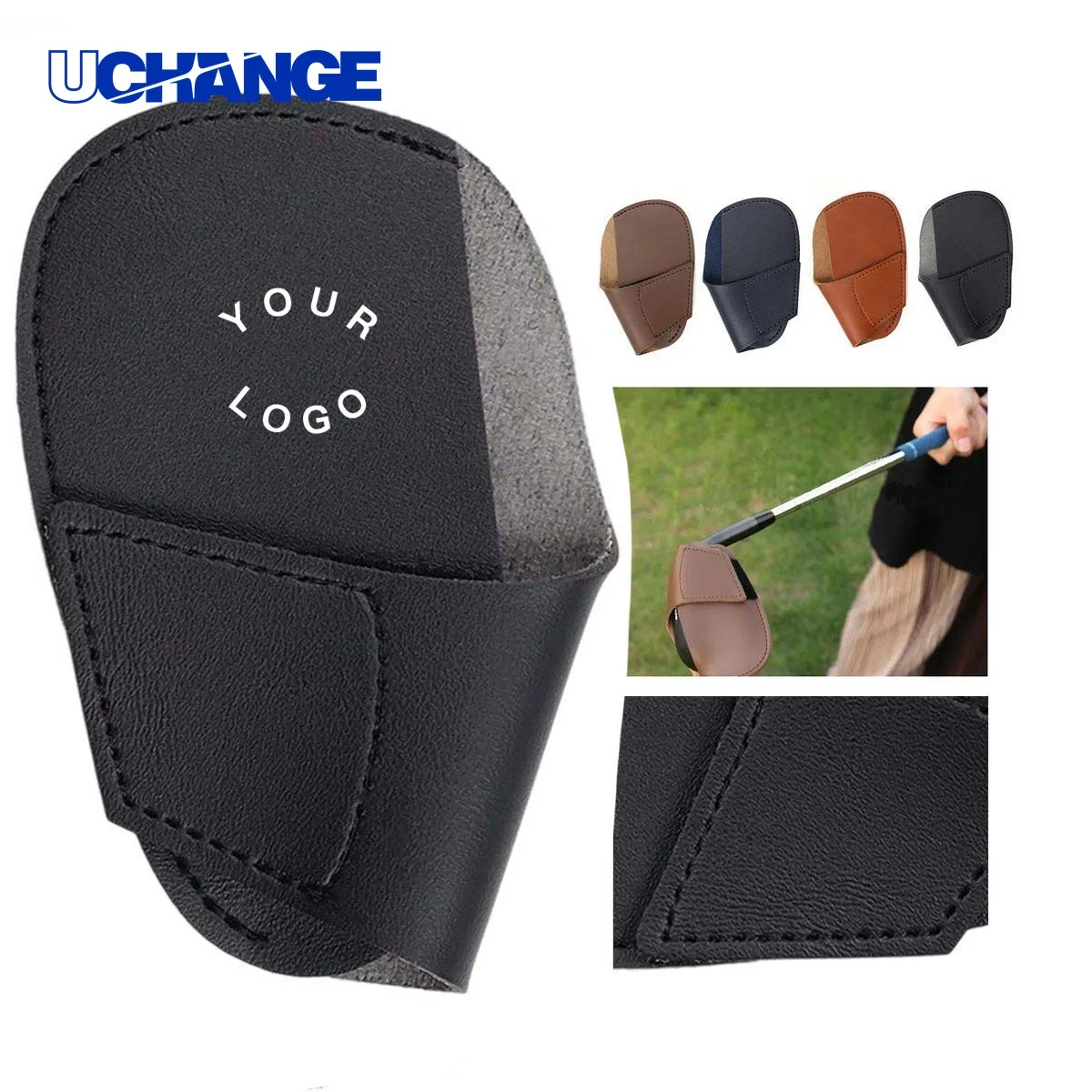 Classic Golf Club Head Cover Protector in PU Leather 1
