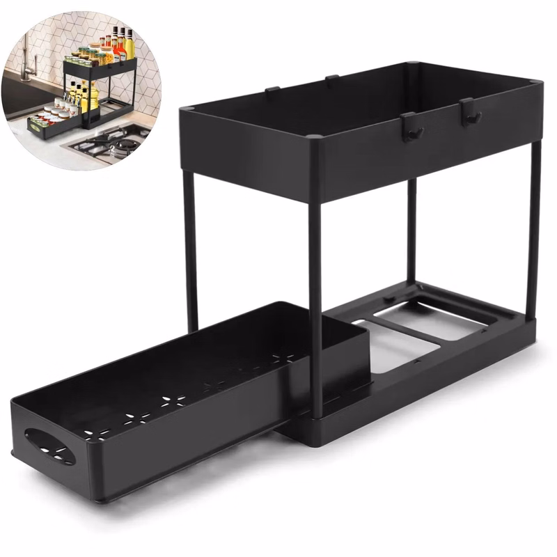 2 Tier Multipurpose Under Sink Organizer & Storage