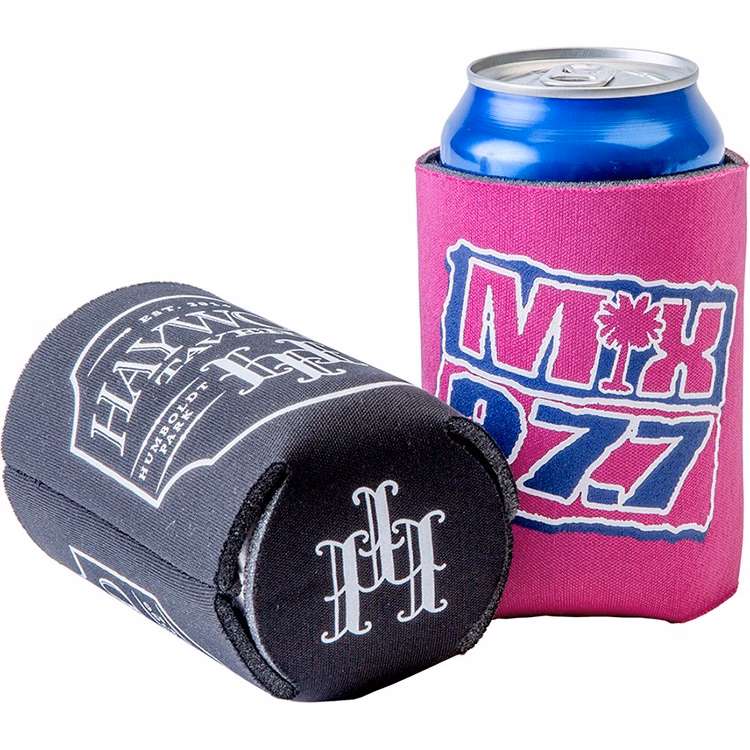 FoamZone USA Made Collapsible Can Cooler with Bottom Imprint
