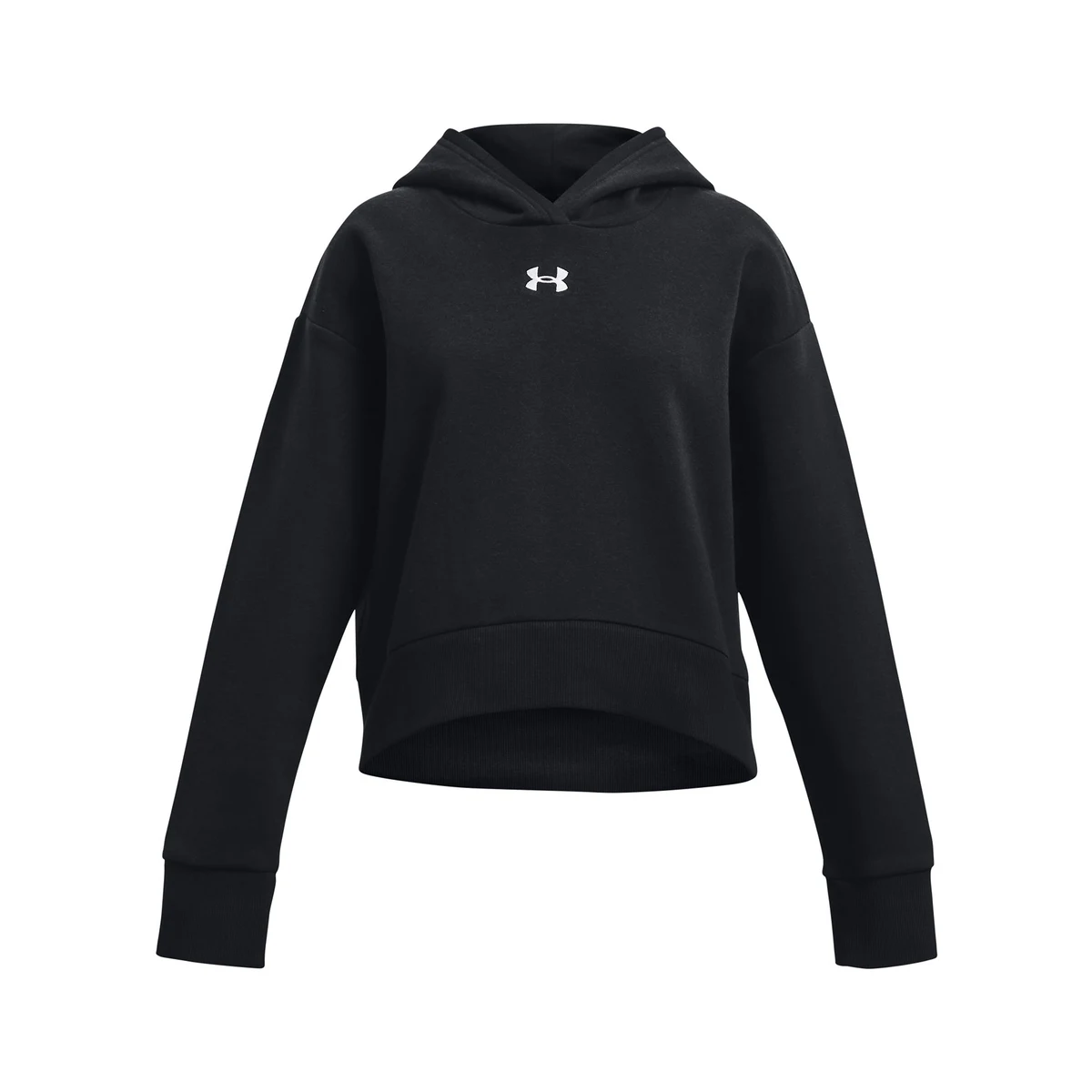UA Rival Fleece Girls' Crop Hoodie 1