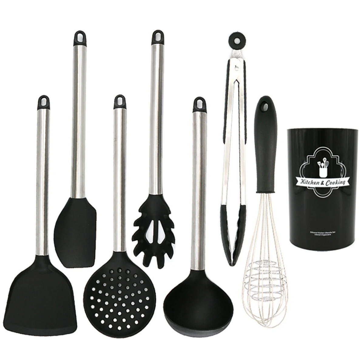8Pcs Silicone Kitchen Cooking Utensils Tool Set 1