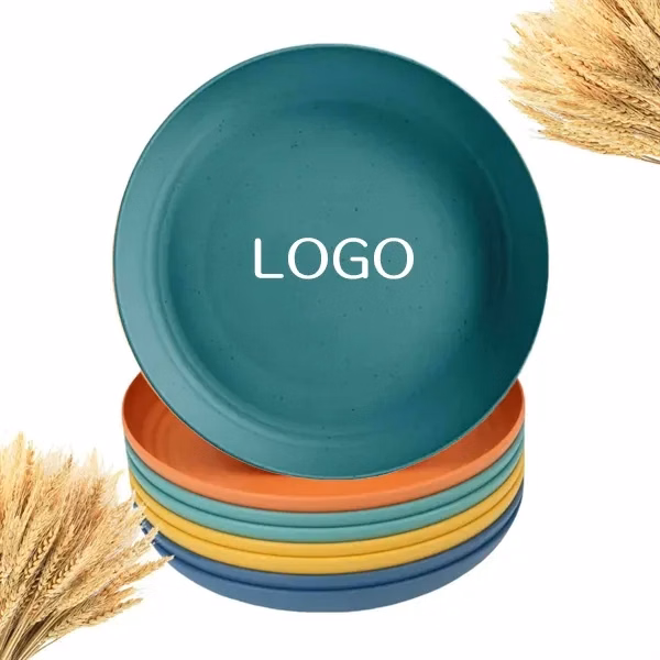Wheat Straw Dinner Plates with Microwave and Dishwasher Safe