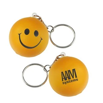 Smile Face Pressure Ball Keychain 1