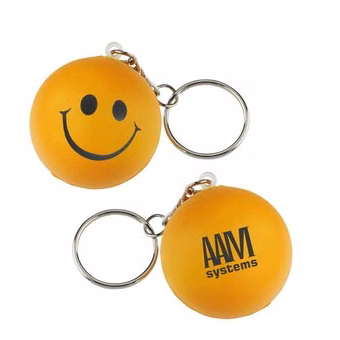 Smile Face Pressure Ball Keychain