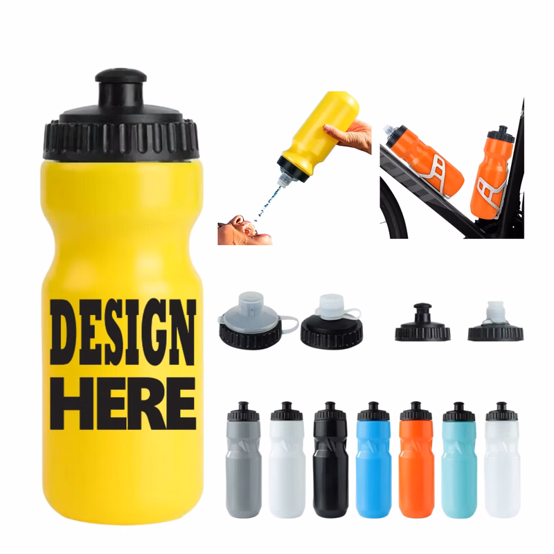 20oz Squeeze-Style Bike Water Bottle