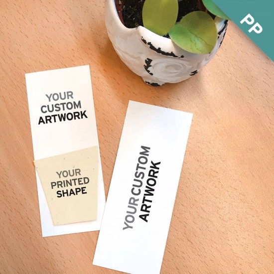 Double-Sided Small Eco Bookmark With Printed Shape